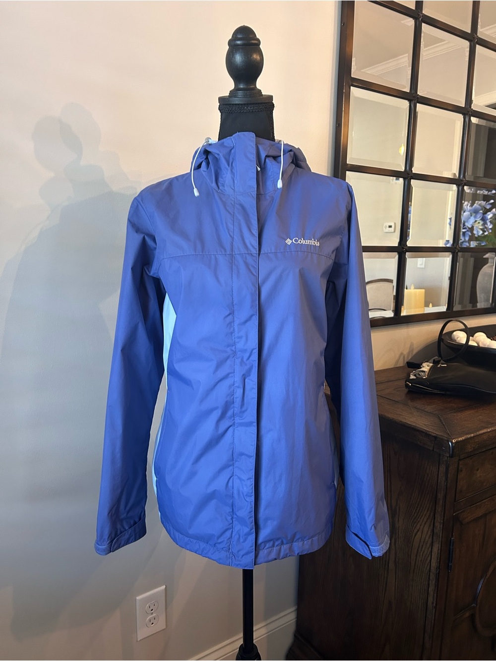 Columbia Arcadia II women's blue-purple rain jacket